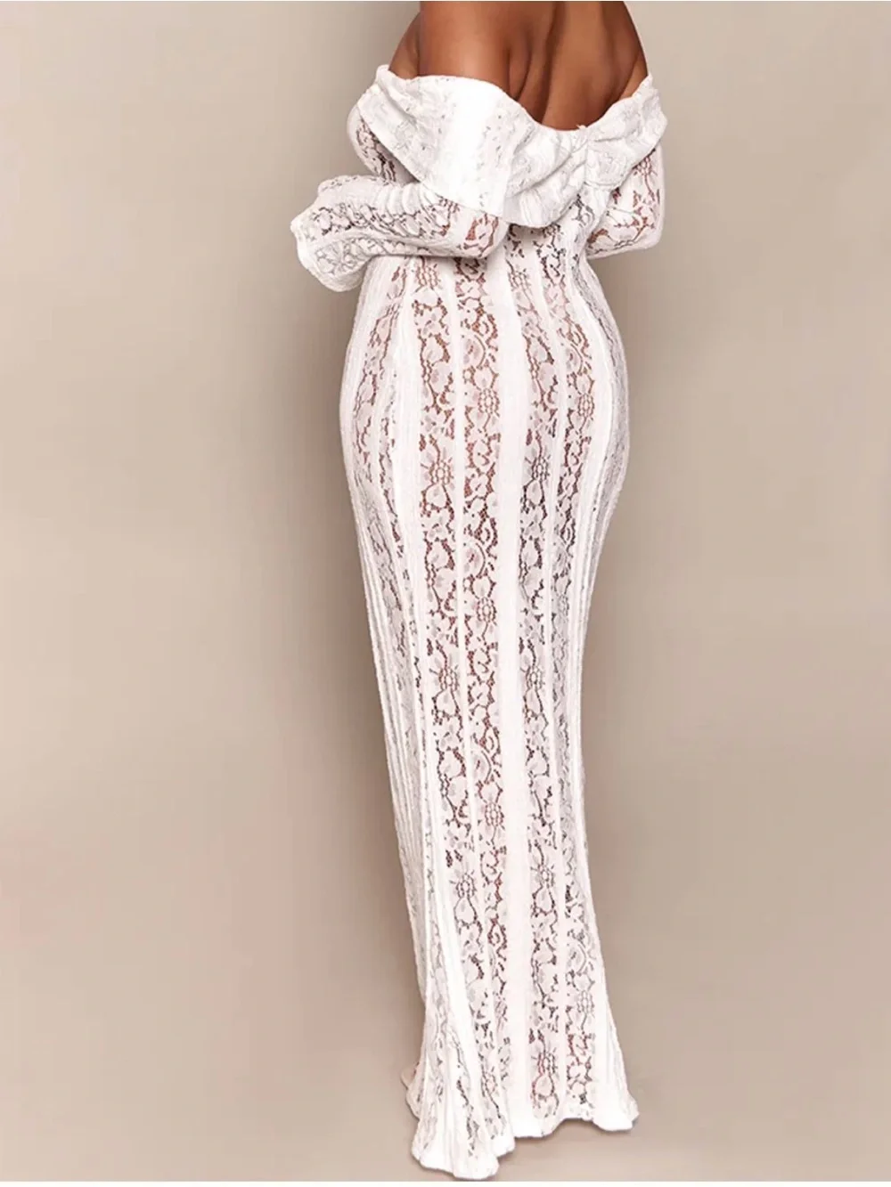 PrettyLittleThing White Off-Shoulder Lace Jumpsuit